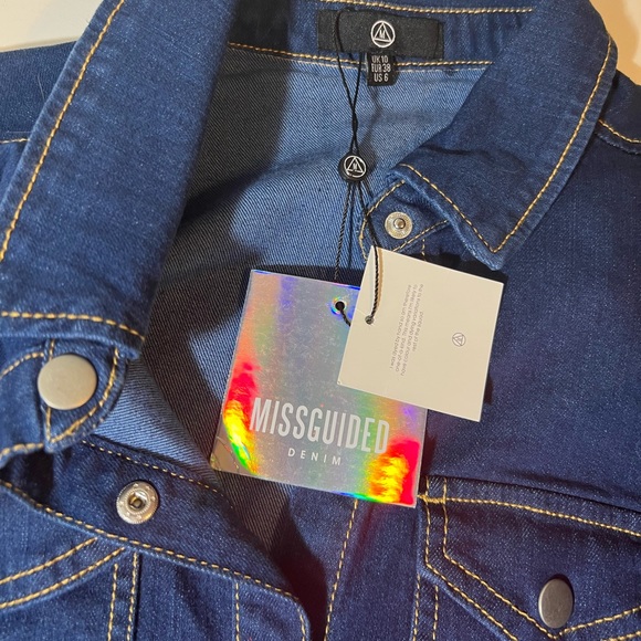 Missguided Long Sleeve Button Denim Dress size 6 - Picture 9 of 16